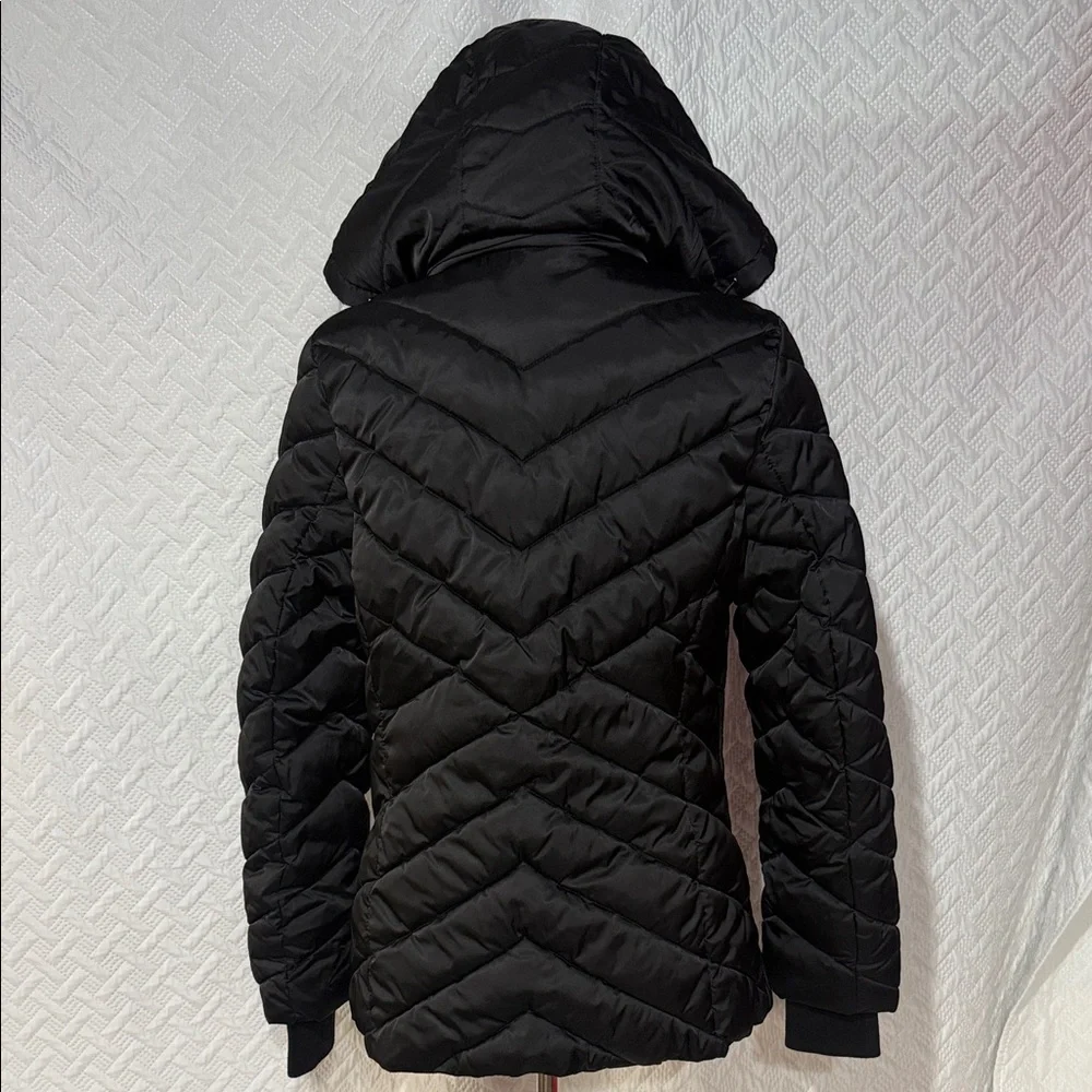 Nautica Quilted Black Puffer Coat - Picture 4 of 5